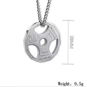 Fitness Workout Necklace 45lb. Weight Plate Weightlifter Bodybuilder Gift - NEW!